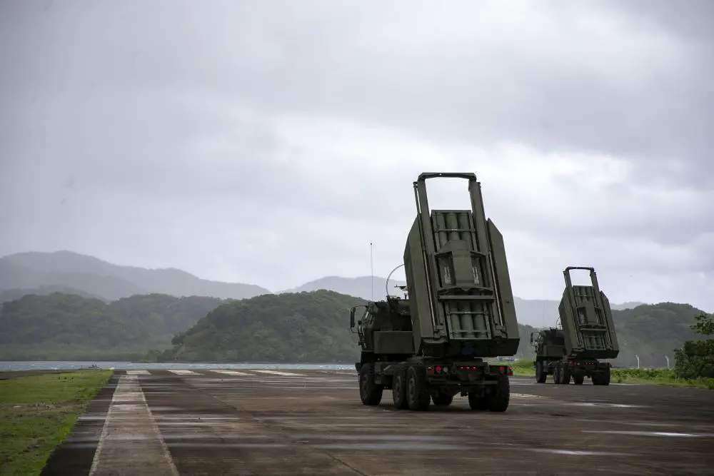 U.S. Marines with 3d Battalion, 12 Marines, 3d Marine Division, deploy High Mobility Artillery Rocket Systems during Balikatan 22 in northern Luzon, Philippines, April 4, 2022. 