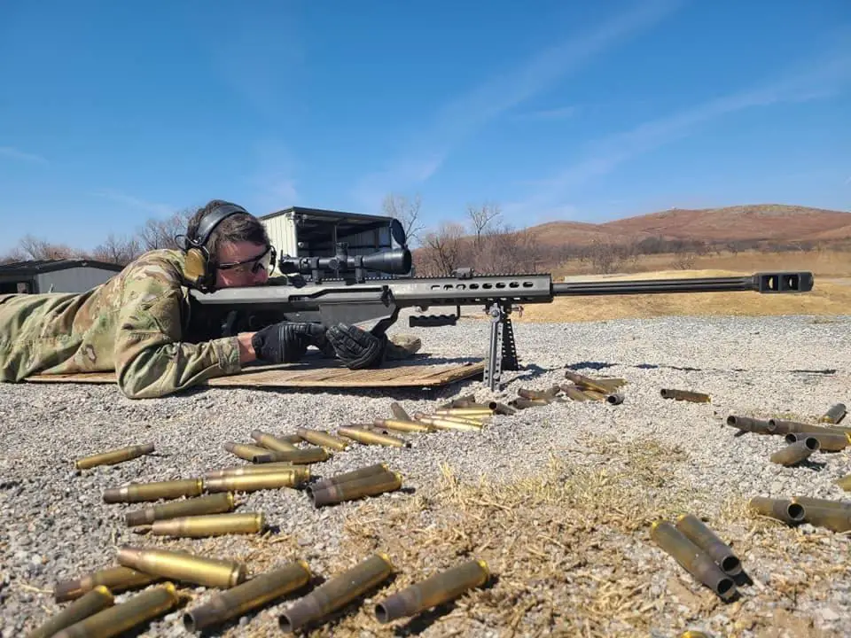 US Army Explosive Ordnance Disposal (EOD) Soldiers Train with FBI SWAT Team Snipers