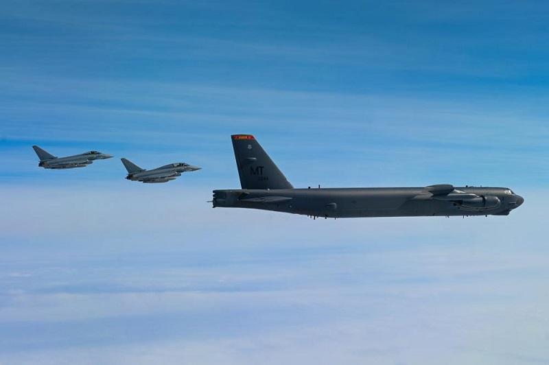 US Air Force Bomber Task Force Trains with Allied Fighters During Exercise Frisian Flag