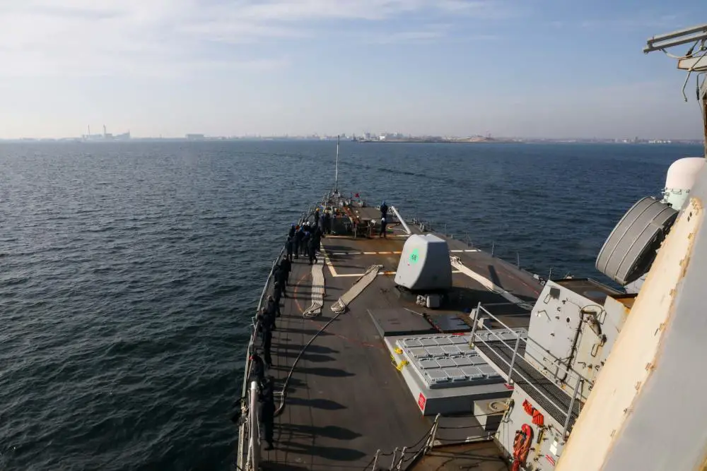 US Navy Destroyer USS The Sullivans Returns Home After Back-to-Back Deployments