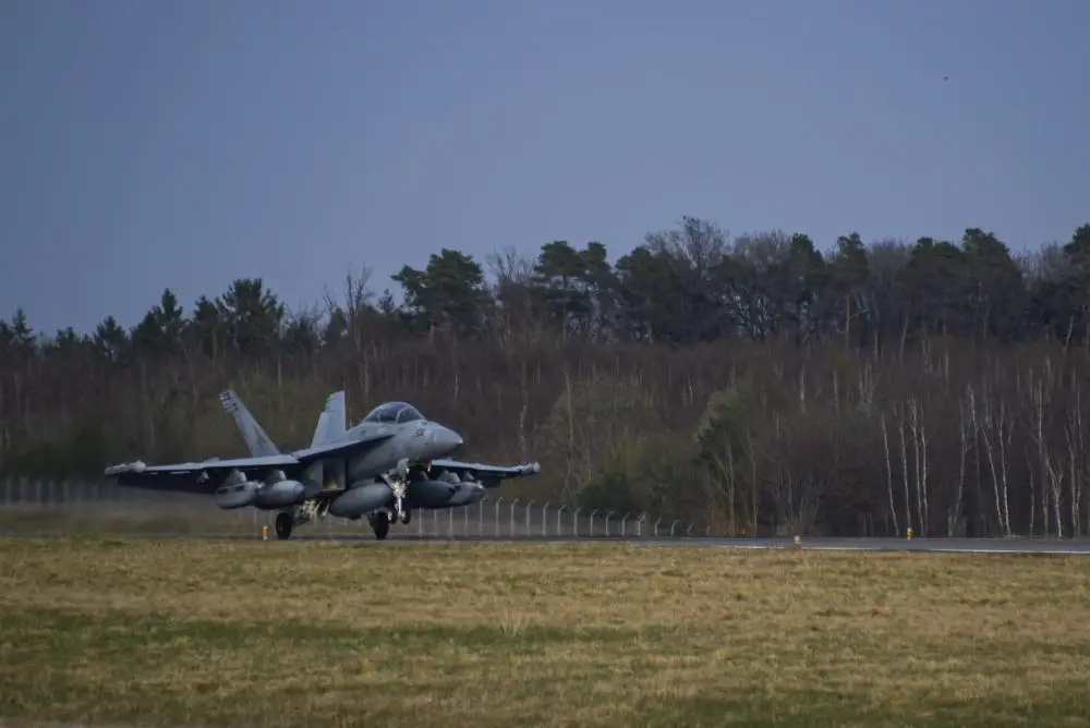 US Navy Boeing EA-18G Growlers Arrive in Germany to Support Deterrence Mission