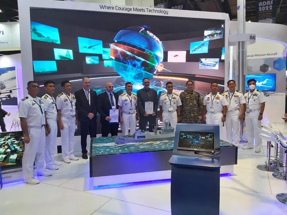 The “signing ceremony” marking IAI's contract to supply MiniPOP EO/IR systems to the Philippine Navy. (Israel Aerospace Industries (IAI))