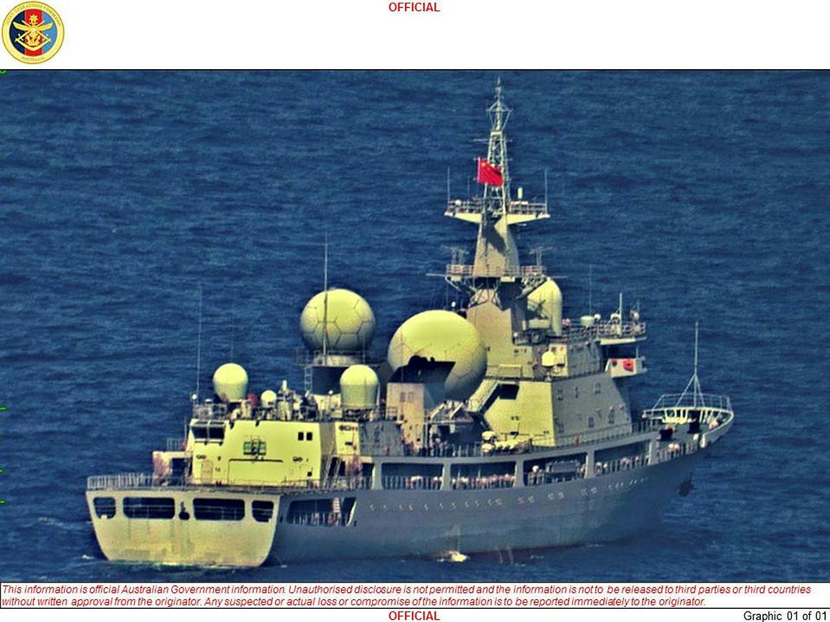 Chinese Intelligence Collection Vessel Haiwangxing travelled down the west coast of Australia to the vicinity of Exmouth, before changing course to track east along the north-west coast.