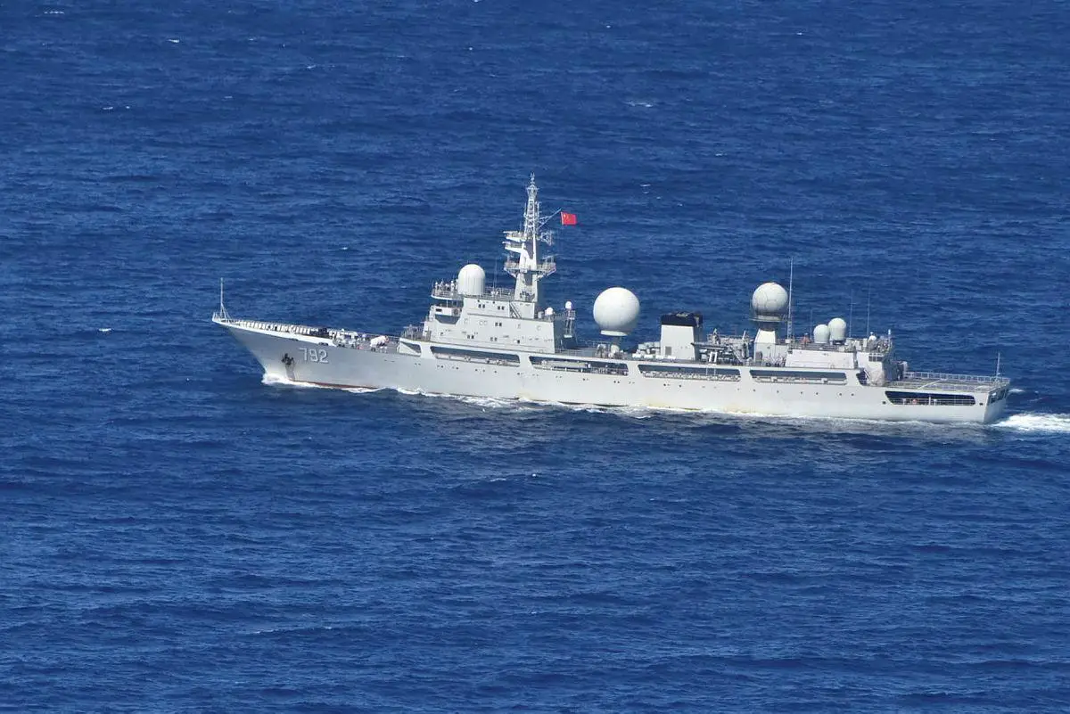  Chinese Intelligence Collection Vessel Haiwangxing operating off the north-west shelf of Australia.