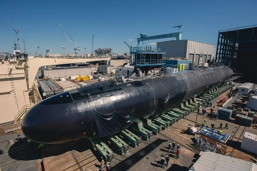 Huntington Ingalls Launches Virginia-Class Submarine New Jersey (SSN 796)