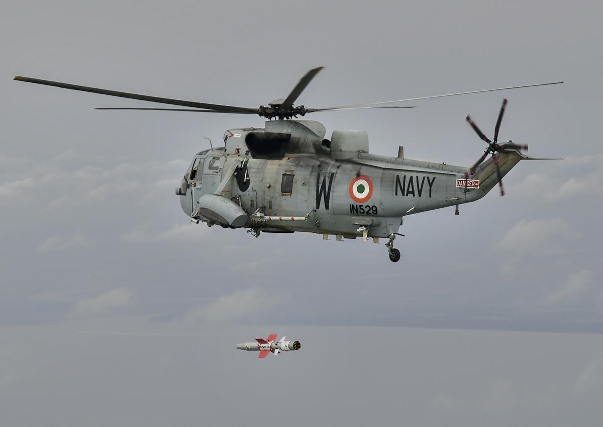 India Successfully Flight Tests Helicopter-Launched Naval Anti-ship Missile