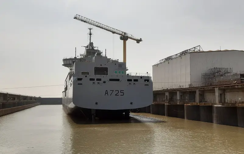 Naval Group Launches French Navy Fleet Replenishment Vessel Jacques Chevallier