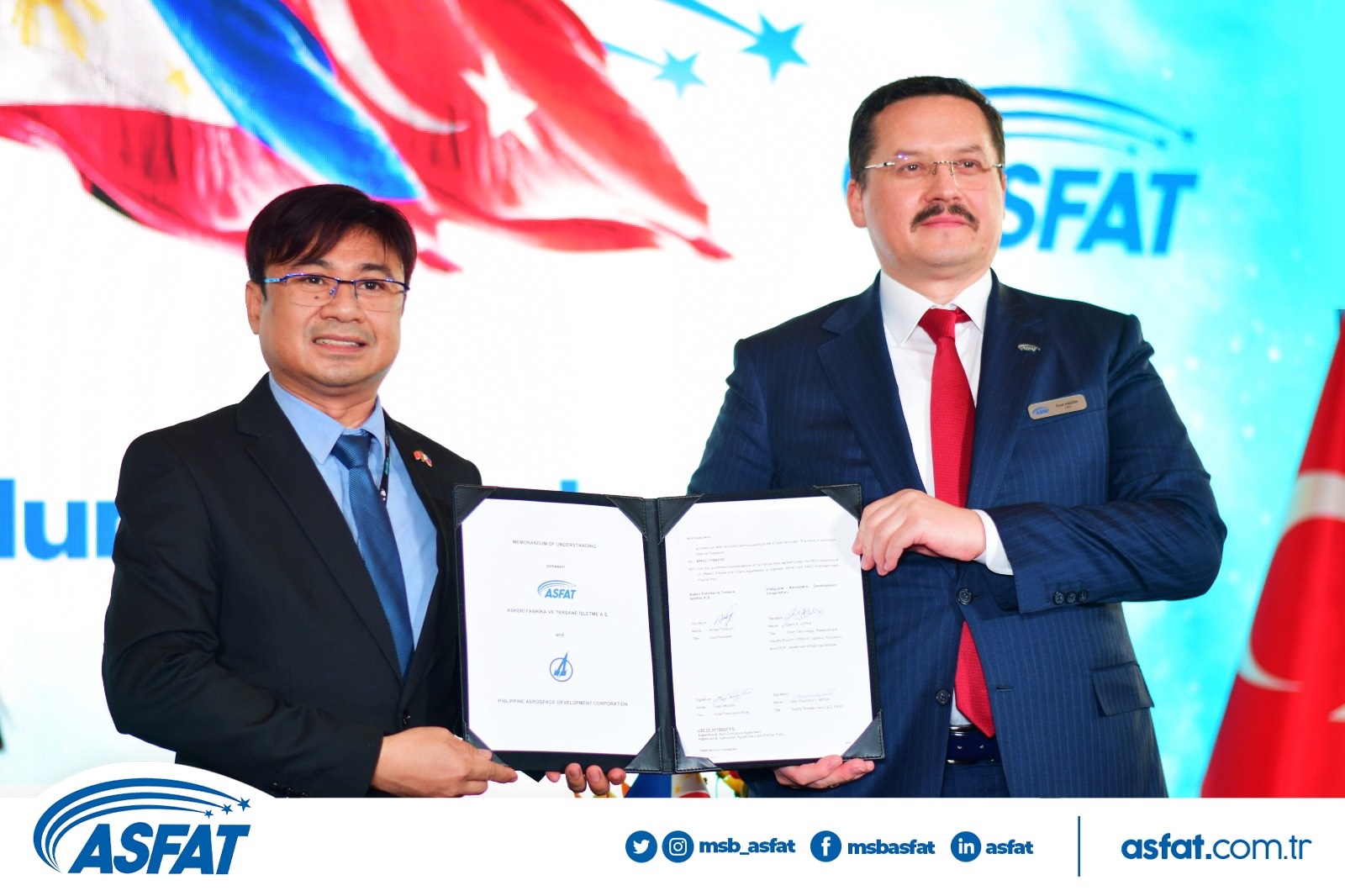 The Memorandum of Understanding Signing Ceremony was held between ASFAT and PADC. 