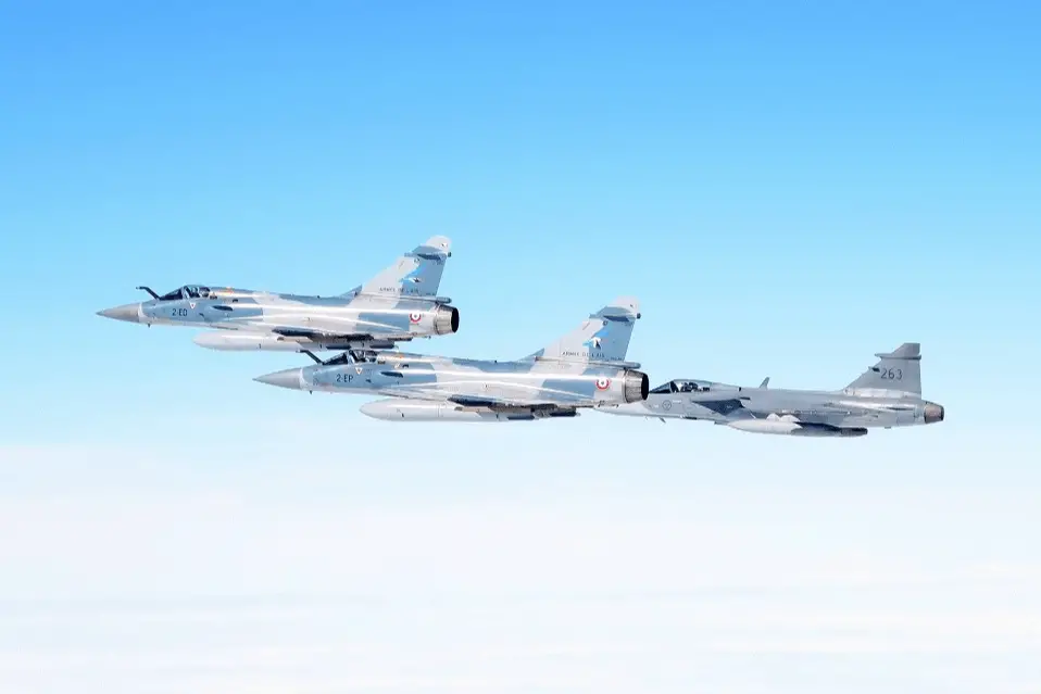 French Air Force Mirage 2000-5 join the Swedish Partner's exercise for the first time