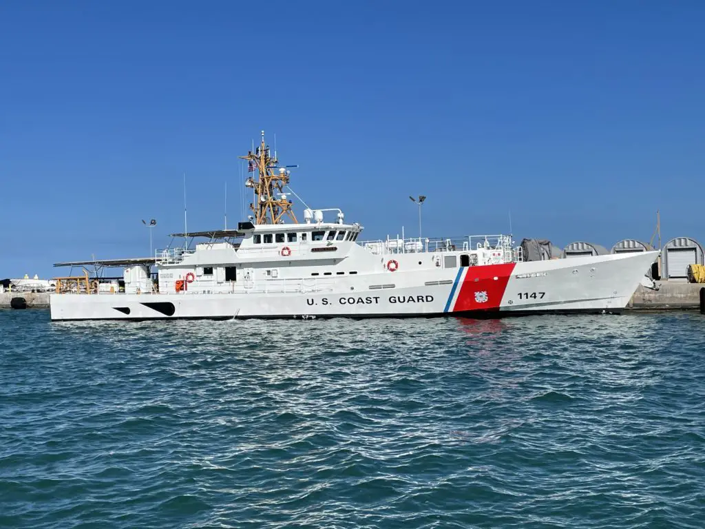 US Coast Guard Commissions 47th Fast Response Cutter Clarence Sutphin Jr in New York City