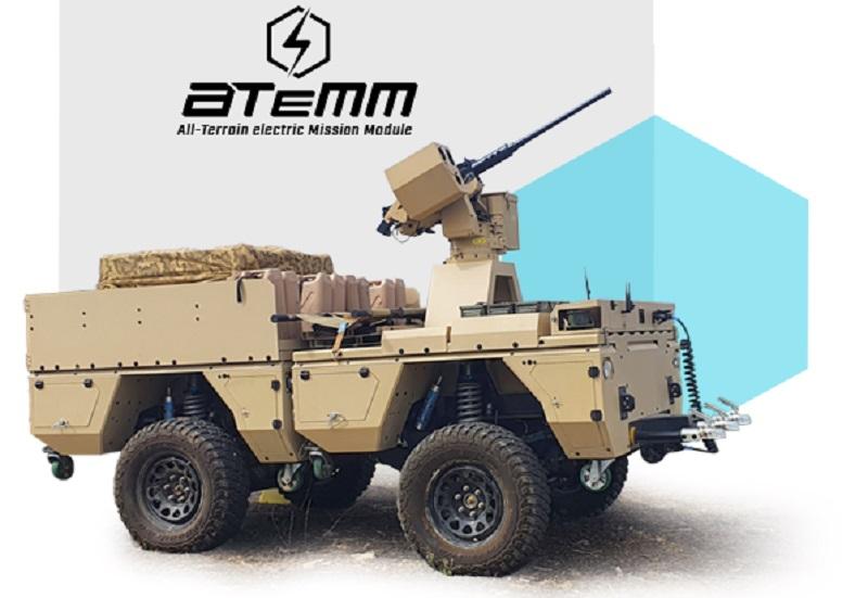 Plasan Reveals ATeMM All-terrain Electric Mission Module Vehicle