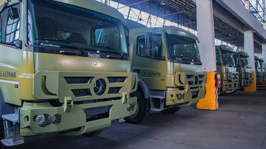 Argentine Army Mercedes Benz Atego 4x4 Militarized Trucks