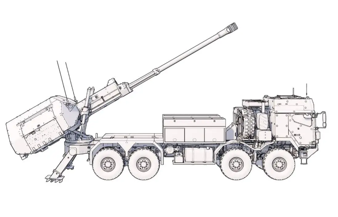 ARCHER is based on the successful Bofors FH77 field howitzer, consisting of an automated 155 mm 52-calibre gun mounted on a RMMV 8x8 truck.