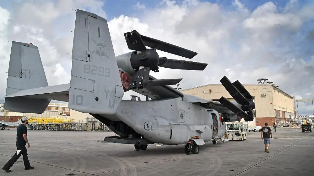 Fleet Readiness Center East Marks Maintenance Firsts with V-22 Osprey Repairs