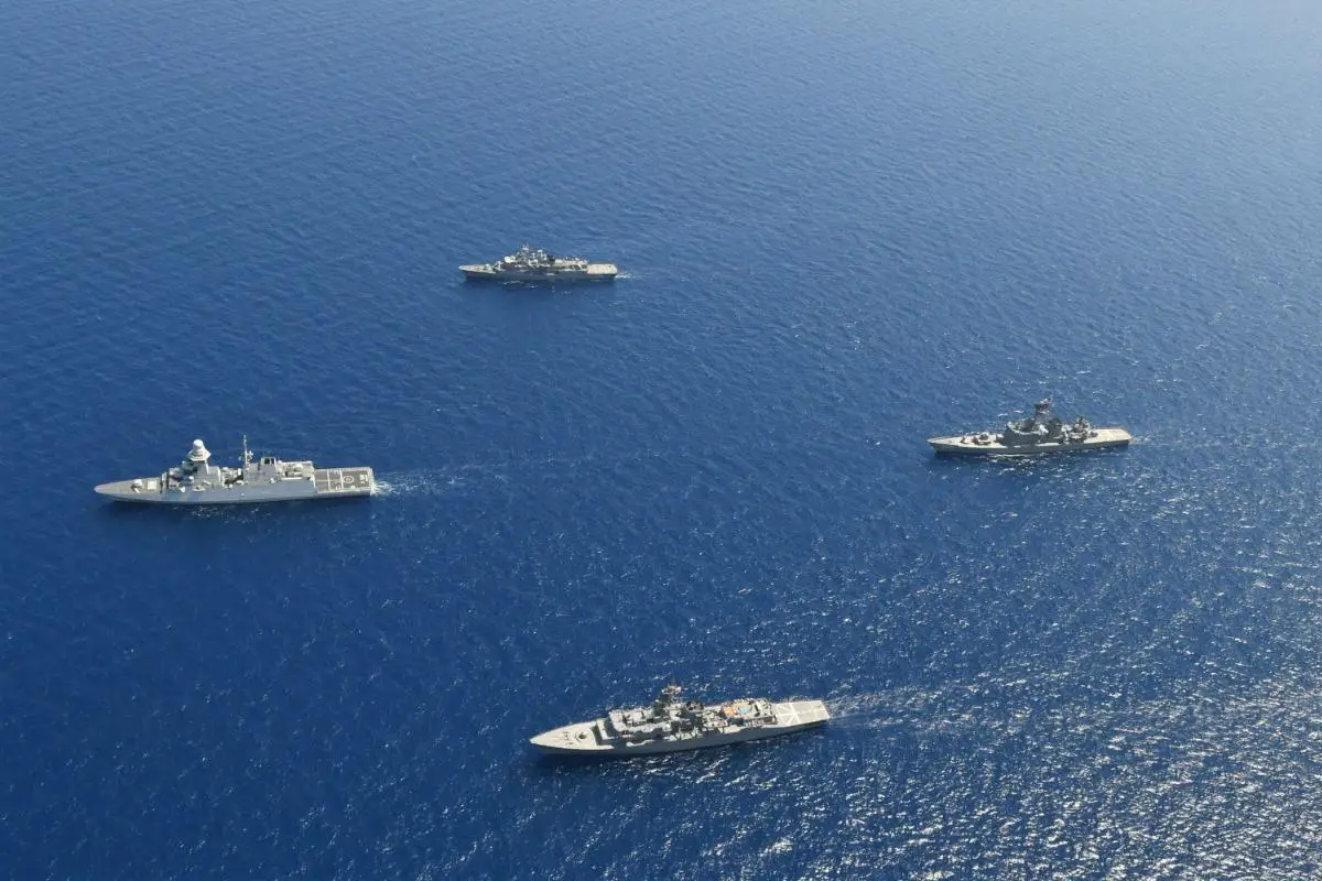 NATO Ships Train with Japan Maritime Self-Defense Force in Mediterranean Sea