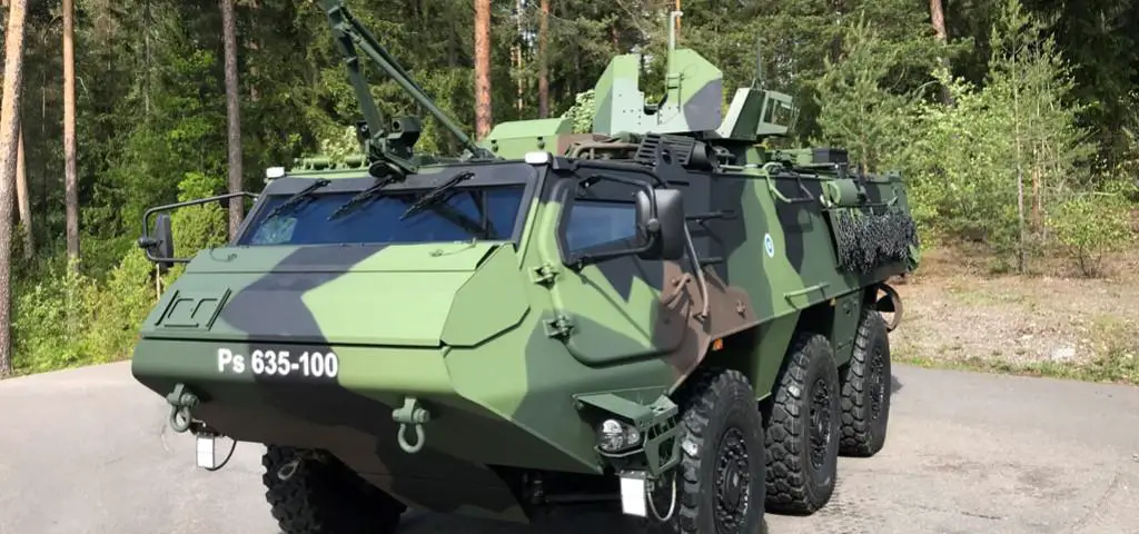 Patria 6x6 Pre-series Vehicle at the Finnish Defence Forces' Flag Day Parade