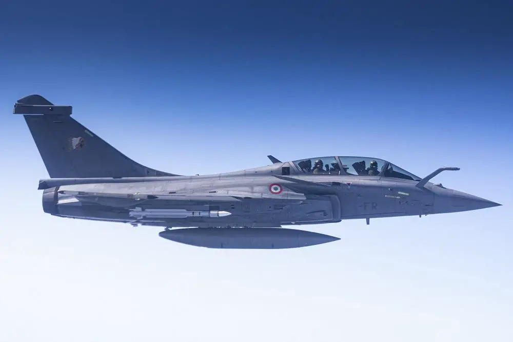 Typhoon from Royal Air Force linked up with French Air Force aircraft to intercept a simulated suspect aircraft transiting from French to UK airspace. 