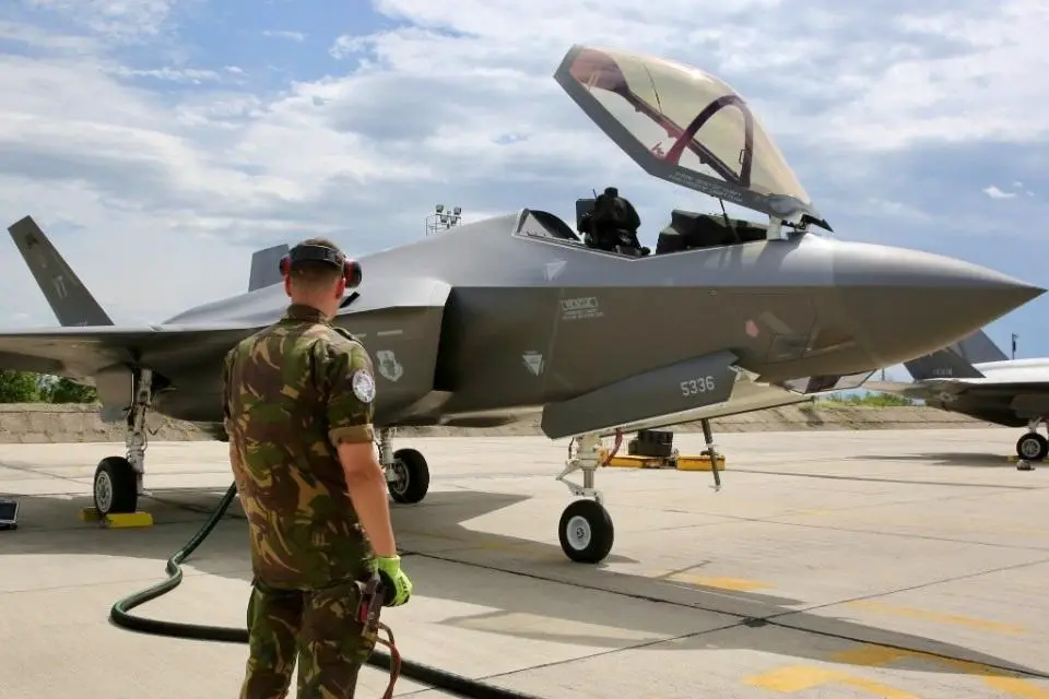 F-35A Lightning from Spangdahlem, Germany. Ready for missions in the European theater. Archive photo: Technical Sergeant Maeson L. Elleman US Air Force