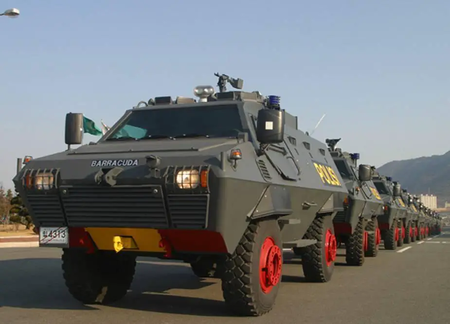 Indonesian Police Barracuda 4×4 Armored Personnel Carrier