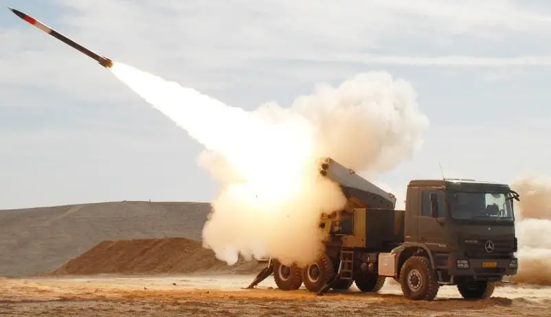 Elbit Systems PULS with Accular guided artillery rocket