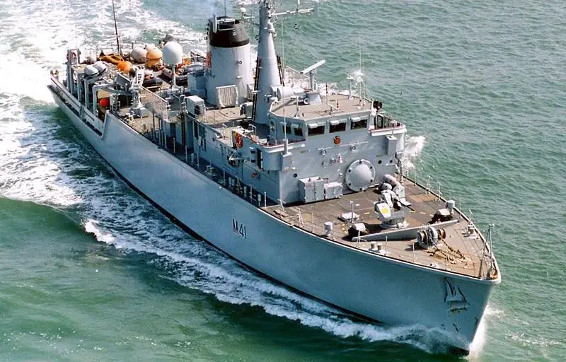 Royal Navy mine-hunting vessel HMS QUORN