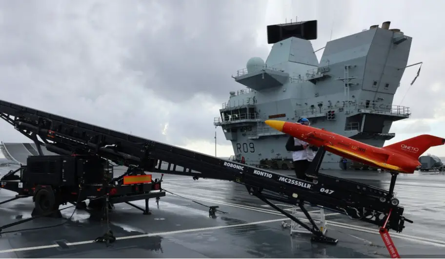 Banshee Jet80+ Air Vehicles to be Deployed on board Royal Navy HMS Prince of Wales