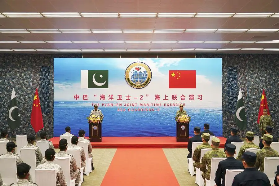 The Sea Guardians -2 PLAN-PN joint maritime exercise kicks off at a military port in Wusong, Shanghai on July 10, 2022.
