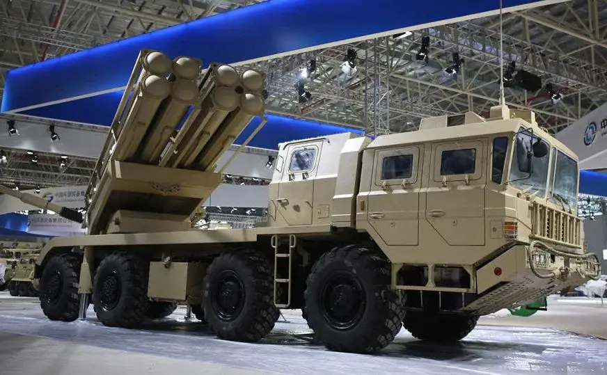 PCL191 truck-mounted self-propelled multiple rocket launcher system (MRLS)