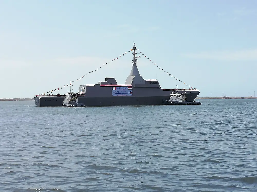 Egyptian Navy Corvette ENS El Moez (981) Completes First Sea Trials