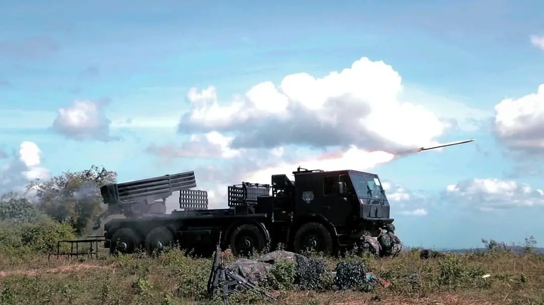 Indonesian Marine Corps RM-70 Vampire 122mm MRLS Conduct Live-fire Exercise
