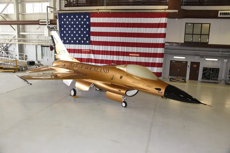 Iowa Air National Guard Gold F-16 Remake Celebrates Air National Guard History