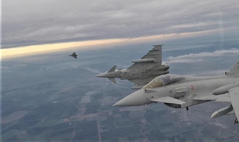 Italian Air Force Eurofighters Move from South to North in Support of NATO Air Policing