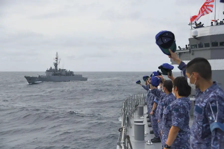 Japan Maritime Self-Defense Force Conducted Goodwill Exercise with Colombian Navy