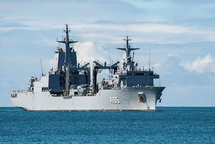 HMAS Supply arrives at Joint Base Pearl Harbor-Hickam to participate in the 2022 Rim of the Pacific (RIMPAC) exercise.