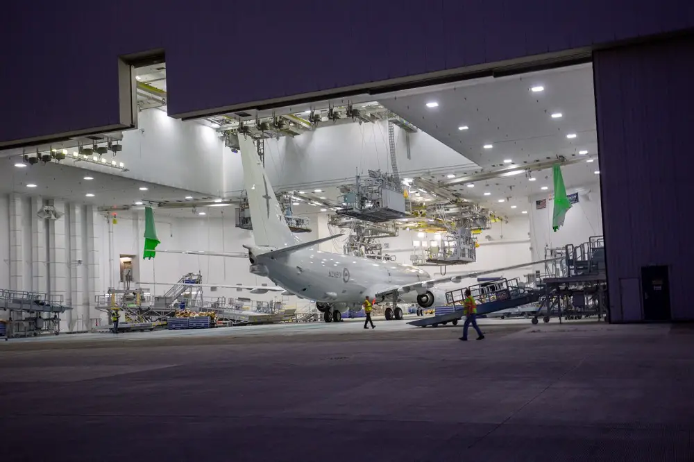  Royal New Zealand Air Force's First Boeing P-8A Poseidon Rolls Out of Paint Shop