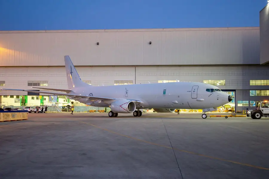 Royal New Zealand Air Force's First Boeing P-8A Poseidon Rolls Out of Paint Shop