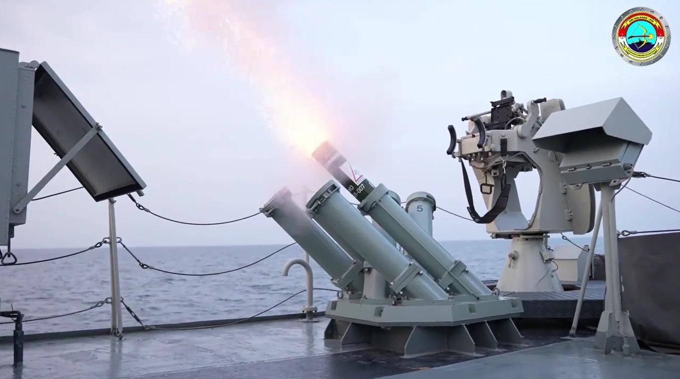 Terma C-Guard Decoy Launcher Drills Aboard Indonesian Navy Fast Attack Craft KRI Halasan
