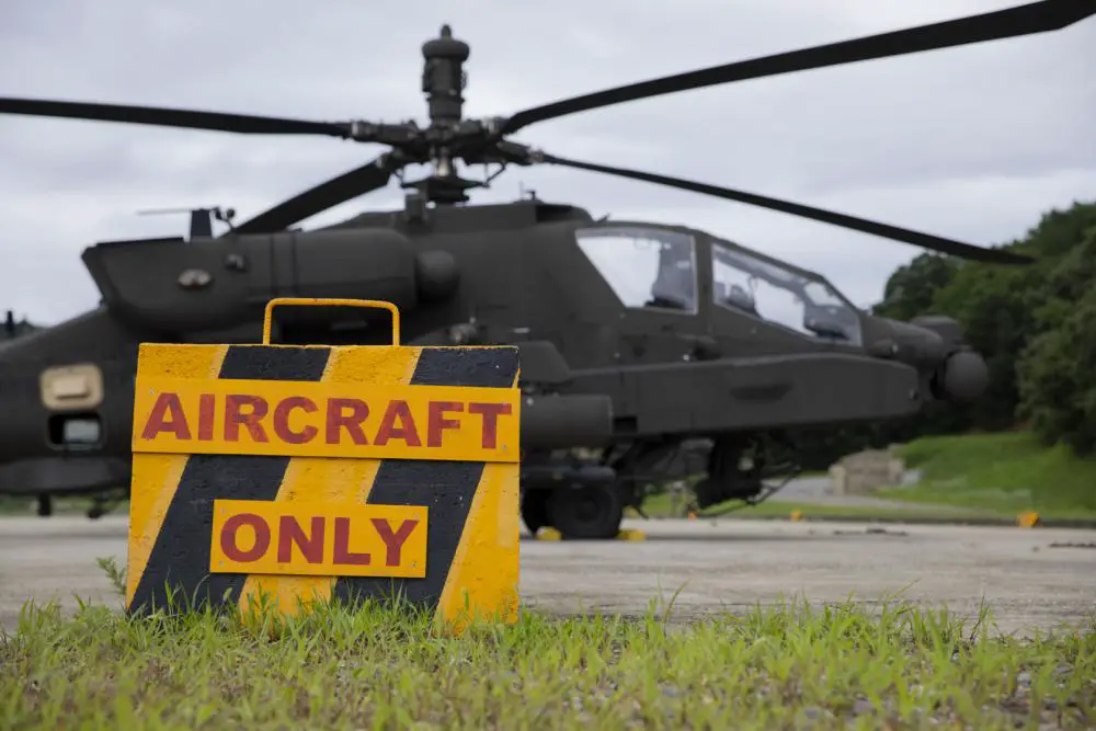 US Army AH-64E V6 Apaches Conduct Aerial Gunnery Drills in South Korea