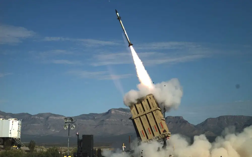 Live fire of the Medium Range Interceptor Capability with the US Marine Corps’ AN/TPS-80 Ground/Air Task Oriented Radar, Common Aviation Command and Control System, and components of the Iron Dome Weapon System, including the Tamir interceptor. (Photo: U.S. Marine Corps)