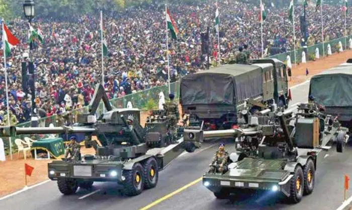 Advanced Towed Artillery Gun System (ATAGS) on display in Republic Day Parade 2017