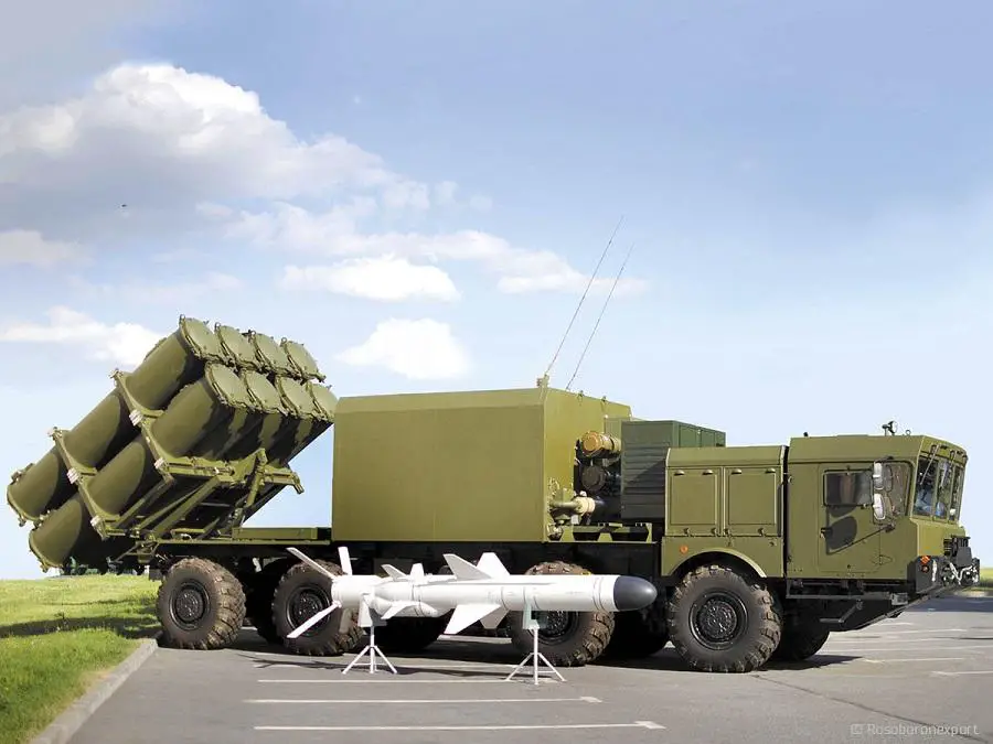 Bal-E coastal missile system with Kh-35E (Kh-35UE) cruise missiles