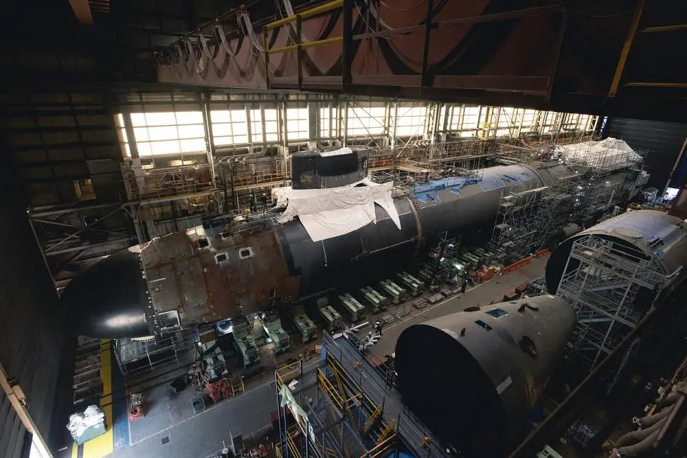 HHI Marks Milestone in Virginia-class Submarine Massachusetts Construction