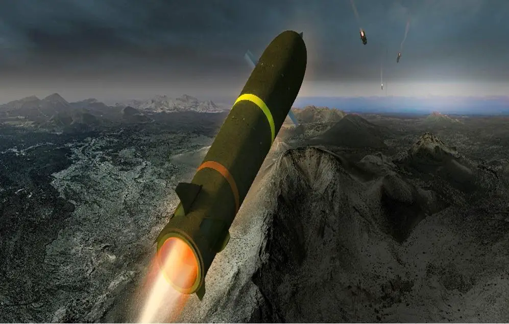 A rendering of Boeing’s Ramjet 155 projectile. (Boeing)