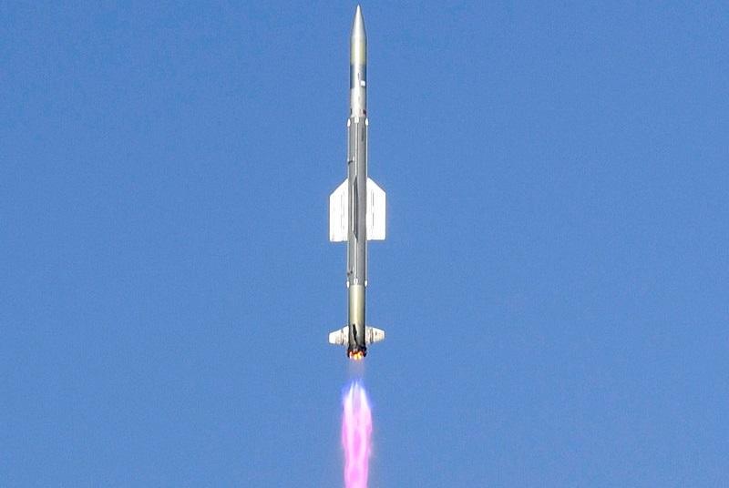 VL-SRSAM (Vertical Launch Short-Range surface-to-air Missile) tested from vertical launch system.