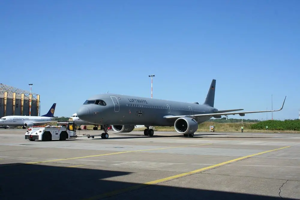 German Air Force Receives Airbus A321LR Long Range Transport Aircraft