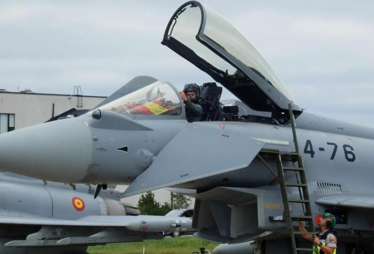 Germany and Spain Eurofighter Typhoons Prepare for Combined Air Policing Missions