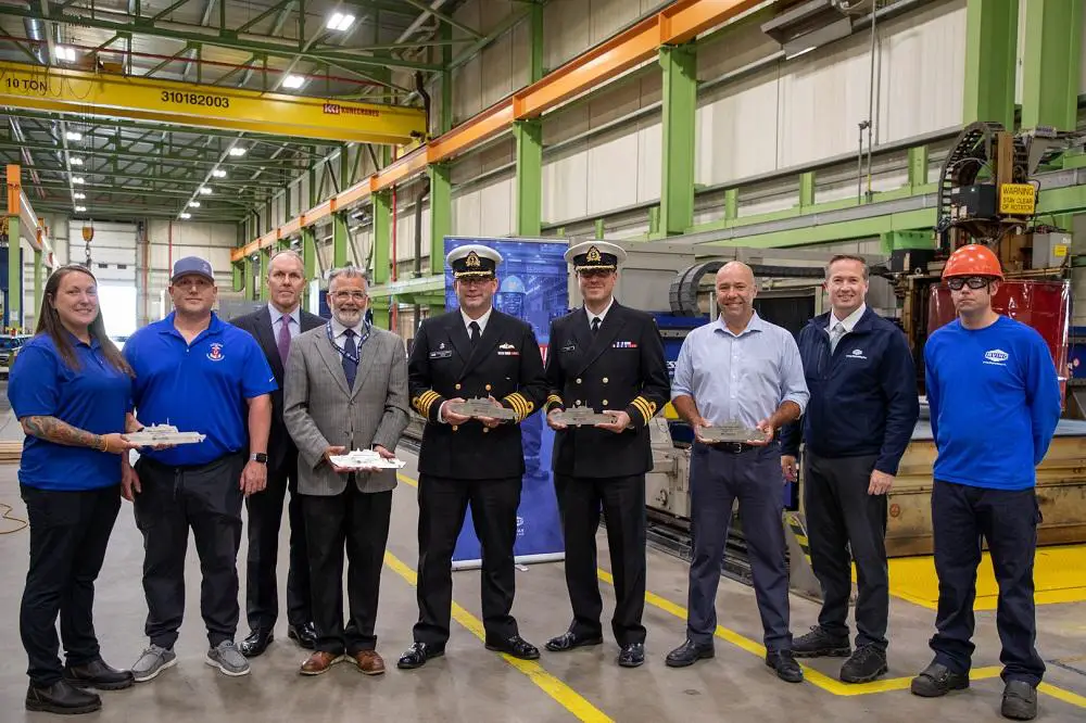 Irving Shipbuilding Inc. has cut first steel for the future HMCS Robert Hampton Gray to officially begin production of Canada’s sixth and Final Arctic and Offshore Patrol Ship (AOPS) for the Royal Canadian Navy