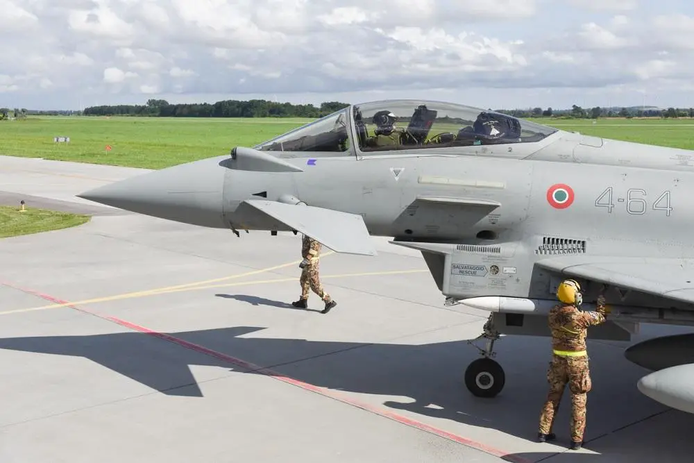 For four months, the Italian Eurofighter detachment will support NATO's enhanced Air Policing shielding the eastern Flank of the Alliance. 