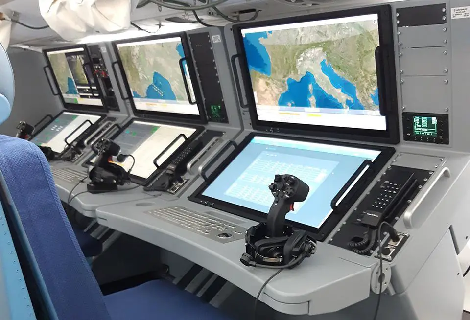 The ATOS mission system consolle on board P72B