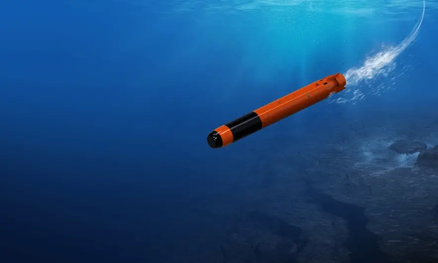 Artist rendering of LIG Nex1's Blue Shark Light Torpedo-II